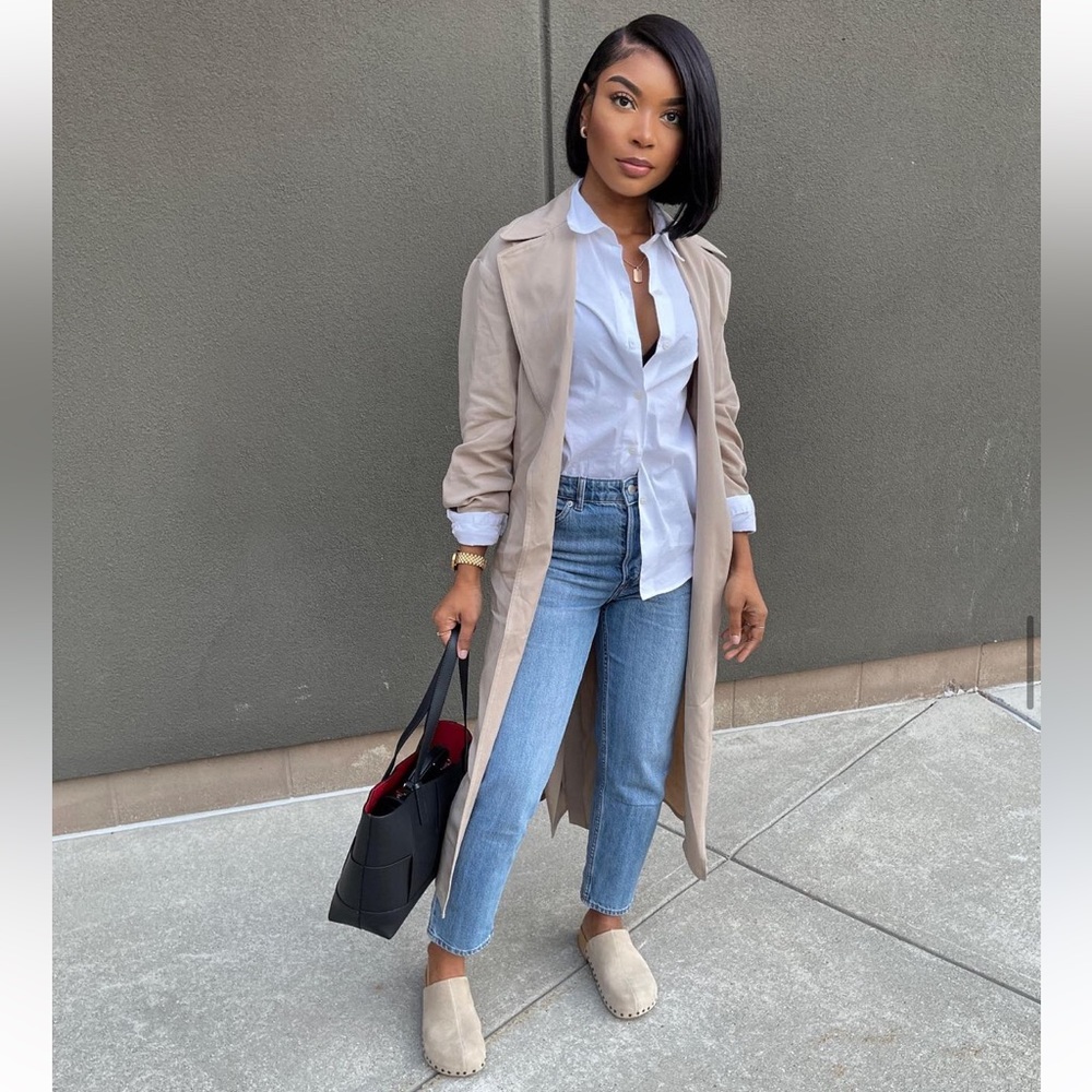 ZARA FLOWY TRENCH COAT